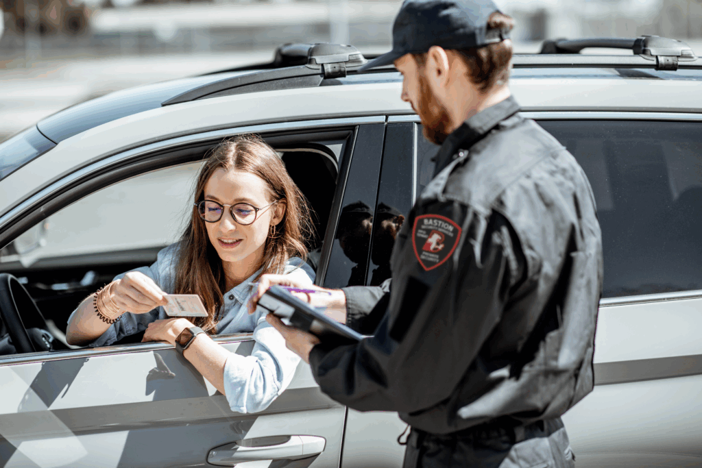 Bay Area property manager reviewing security guard budget and vendor contract